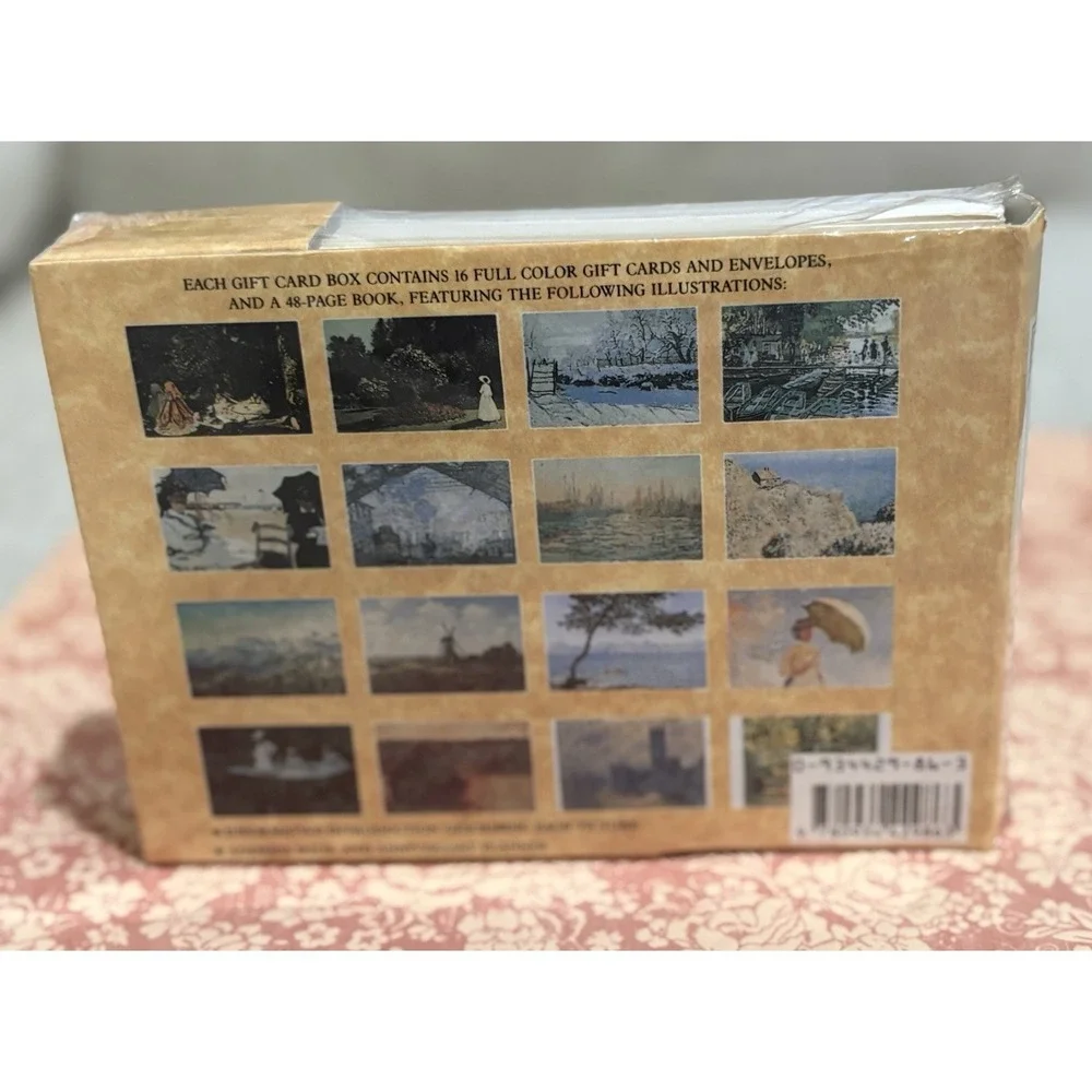Vintage Monet Stationery Gift Set Address Book Cards Envelopes Sealed